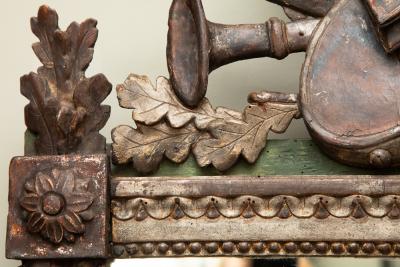 LOUIS XVI SILVER LEAFED MIRROR