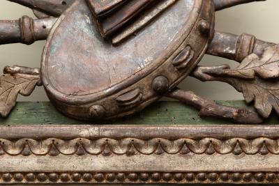 LOUIS XVI SILVER LEAFED MIRROR