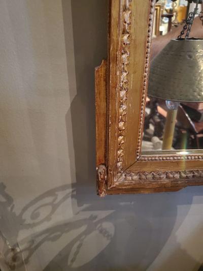 LOUIS XVI STYLE GILTWOOD MIRROR