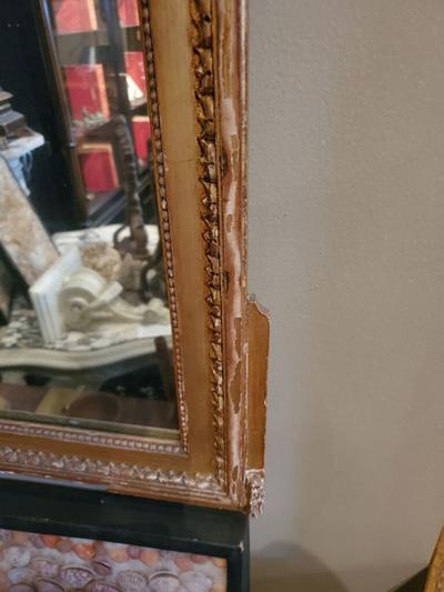 LOUIS XVI STYLE GILTWOOD MIRROR