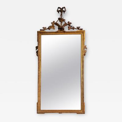 LOUIS XVI STYLE GILTWOOD MIRROR