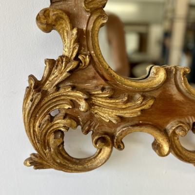 La Barge Italian Giltwood Rococo Style Wall Mirror circa 1970 