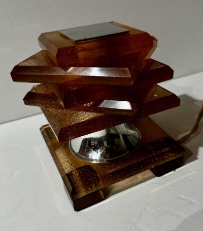 La Maison Desny French Art Deco Table Lamp Classic Desny Design Rare Color