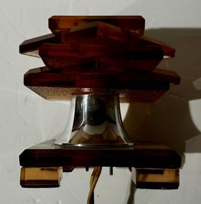 La Maison Desny French Art Deco Table Lamp Classic Desny Design Rare Color