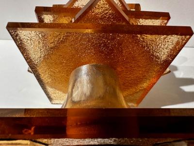 La Maison Desny French Art Deco Table Lamp Classic Desny Design Rare Color