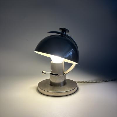 La Maison Desny Maison Desny Nickel Plated Bedside Lamp Circa 1930
