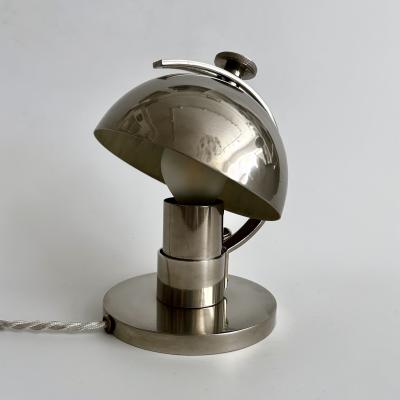 La Maison Desny Maison Desny Nickel Plated Bedside Lamp Circa 1930