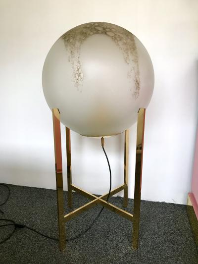 La Murrina Brass Floor Lamps by La Murrina Murano Glass Italy 1990s