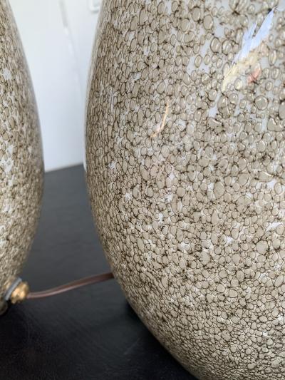 La Murrina Pair of Glass Lamps by La Murrina Italy 1970s