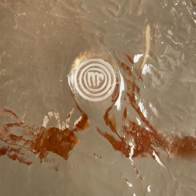 La Murrina Vintage amber flower ceiling light by La Murrina Italy 1970s