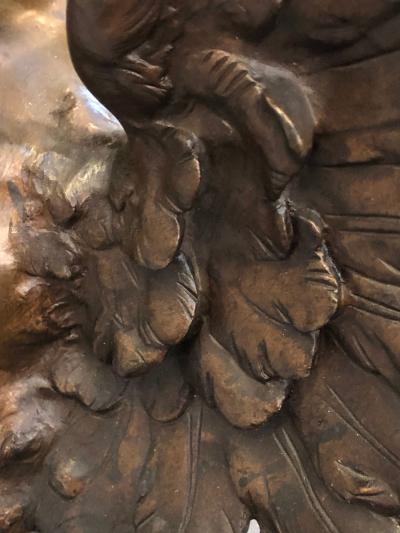 La Pensee by Emile Louis Picault Bears Foundry Mark 19th Century Bronze Statue