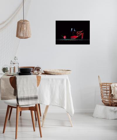 La Scarpa Rosa Giclee by Dario Campanile