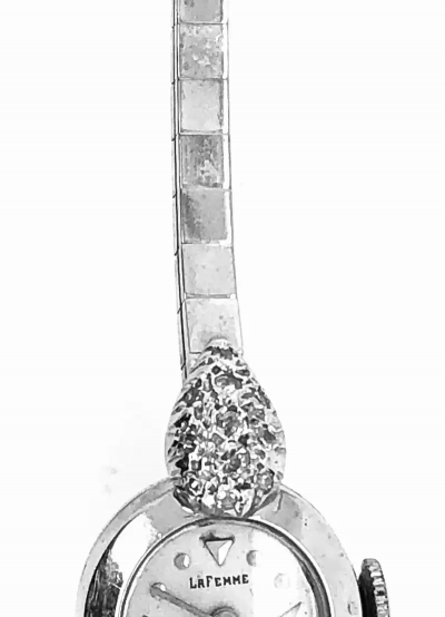 LaFemme 14 Karat Ladies Watch 22 Total Diamonds