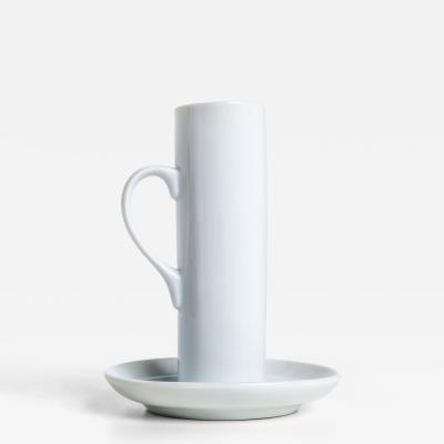 LaGardo Tack Tackett Lagardo Tackett for Schmid White Demitasse Cup Saucer Set