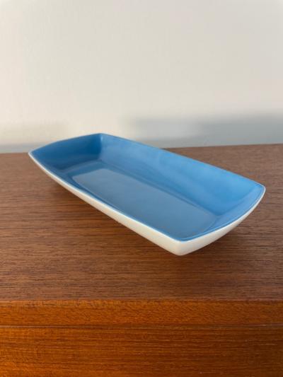 LaGardo Tack Tackett Set of Three Lagardo Tackett Blue Porcelain Trays for Schmid