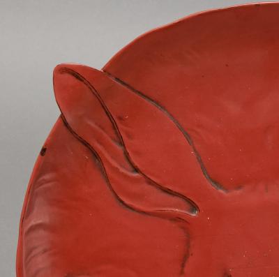 Lacquer Tray in the Form of a Rabbit