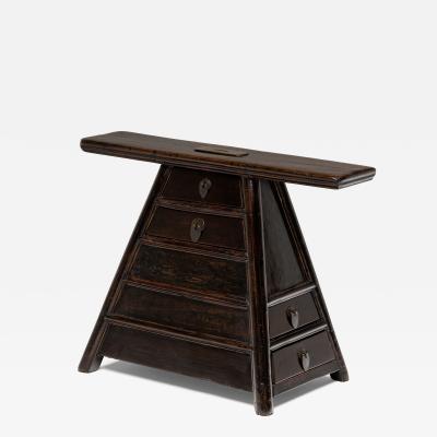Lacquered Barbers Stool