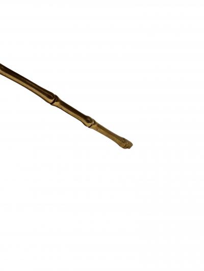 Lacquered Brass Black Glass Tripod Table