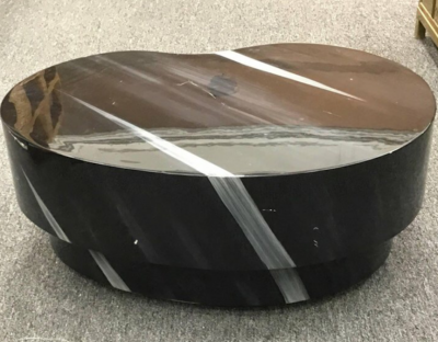 Lacquered Faux Marble Coffee Table