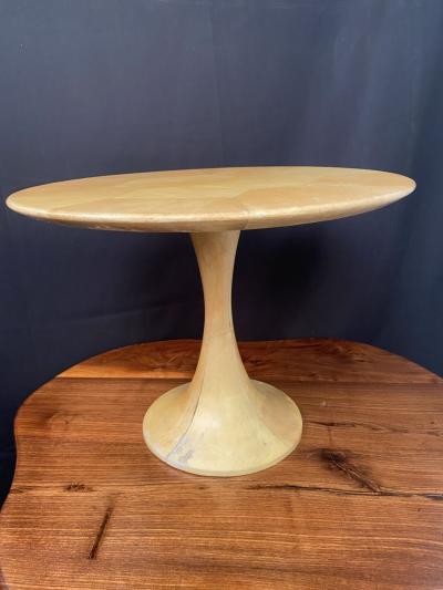 Lacquered Goatskin Pedestal Italy 1950s