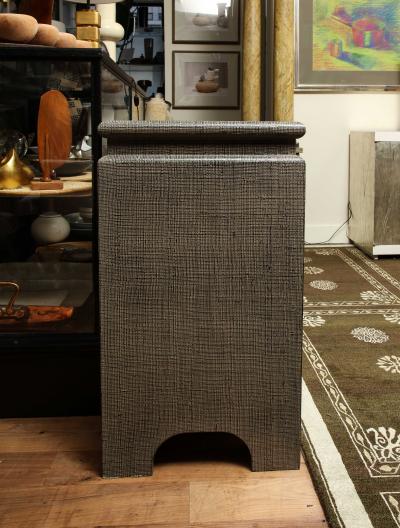Lacquered Grass Cloth Dresser