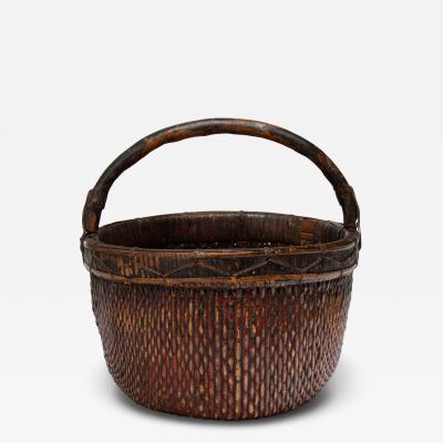 Lacquered Harvest Basket