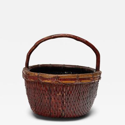 Lacquered Harvest Basket