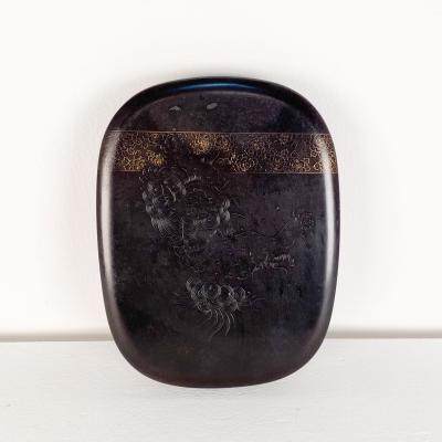 Lacquered Japanese Box with Tray Interior circa 1890