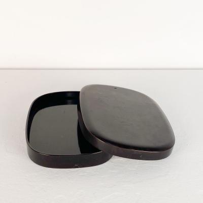 Lacquered Japanese Box with Tray Interior circa 1890