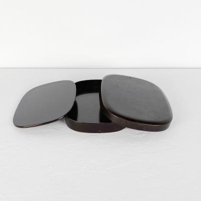 Lacquered Japanese Box with Tray Interior circa 1890