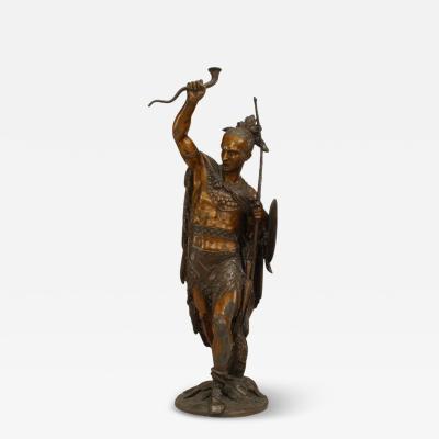 Lacquered Native American Warrior