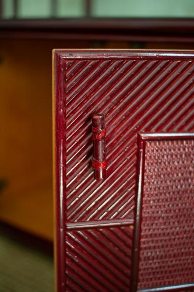 Lacquered arch Bookcase 1980s