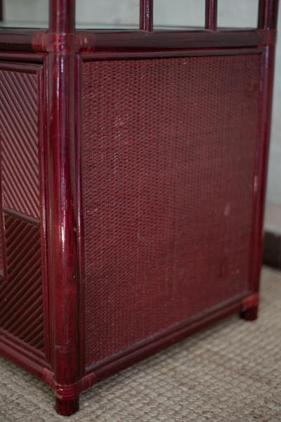 Lacquered arch Bookcase 1980s