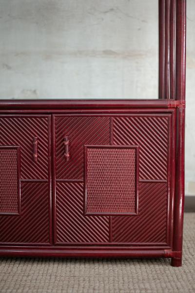 Lacquered arch Bookcase 1980s