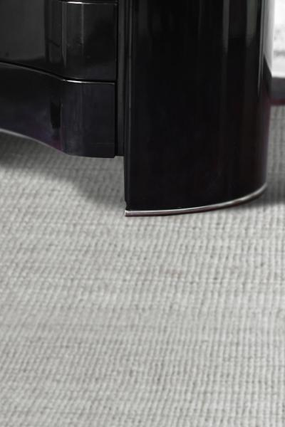 Lacquered black wood and chrome metal chest of drawers Aiace model 1970s