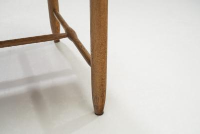 Ladder Back Chairs with Upholstered Seats Europe first half of the 20th century