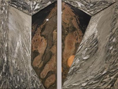 Laddie John Dill Laddie John Dill b 1943 Untitled Large Scale Diptych dtd 1995