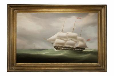 Lady Macnaghten off the Eddystone Lighthouse