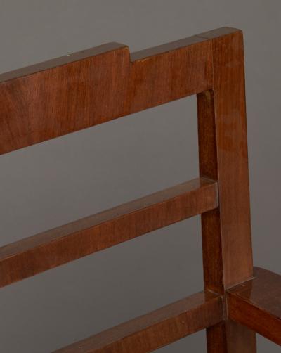 Lajos Kozma Pair of Art Deco Walnut Chairs by Lajos Kozma