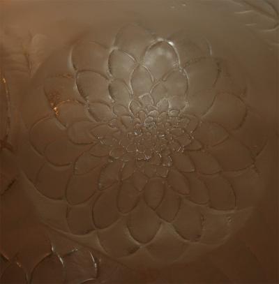 Lalique Dahlias Art Deco Chandelier by Lalique
