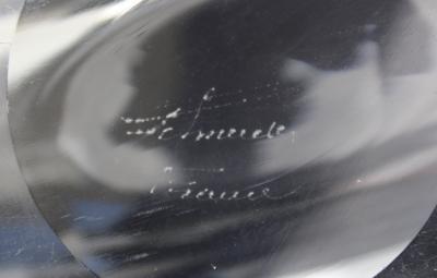 Lalique Lalique France Sculptural Crystal Bowl