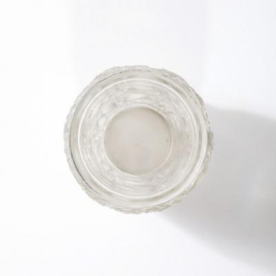 Lalique Mid Century Modernist Crystal Bagatelle Vase signed Lalique