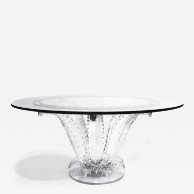 Lalique Modern Cactus Center Table Clear Crystal 72 Glass France 1984