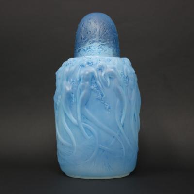 Lalique Rene Lalique Opalescent Glass Sirenes Incense Burner