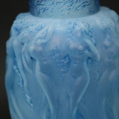 Lalique Rene Lalique Opalescent Glass Sirenes Incense Burner