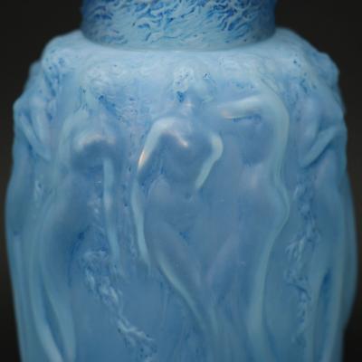 Lalique Rene Lalique Opalescent Glass Sirenes Incense Burner