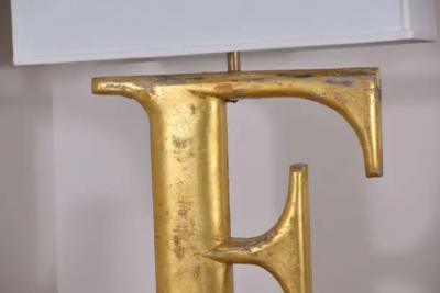 Lamps Made from 19th Century Shop Letters