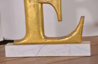 Lamps Made from 19th Century Shop Letters