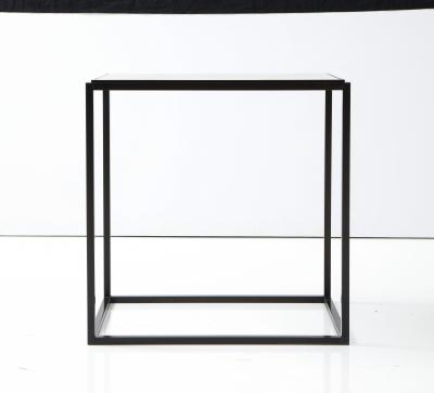 Lance Thompson Made to Order Stone Top Side Table Console with Solid Metal Base