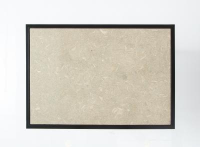 Lance Thompson Made to Order Stone Top Side Table Console with Solid Metal Base